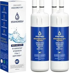 Replacement For Kenmore 9081, 46-9081, 46-9930, p4rfwb, p8rfwb2l, 2 Pack - Compatible With Whirlpool edr1rxd1, Everydrop 1, w10295370, whr1rxd1, kad1rxd1