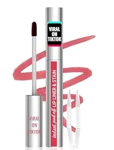 Imethod Lip Stain - Lip Liner Stain, Peel Off Lip Stain With Tweezer, Natural Long Lasting Lip Stain Peel Off, Waterproof, Easy To Use, Stay On All Day, Nude Pink