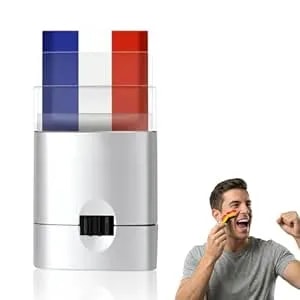Red White Green Face & Body Paint Stick For Sports Fans, Waterproof Sweatproof Flag Makeup, Mess-Free Quick Application, For Soccer, Baseball, Festivals, And Game Day (05-Usa/France)
