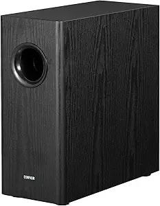 Edifier t5s Powered Subwoofer, 70w Rms, 8" Woofer, 35hz Deep Bass, Black - Active Long-Throw Speaker, Built-In Amp, Low Distortion, Phase Selector & Energy-Efficient For Home & Studio Audio