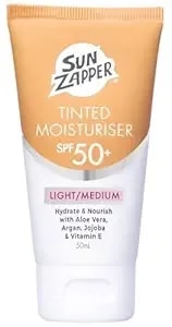 Sun Zapper Bb Cream Tinted Moisturizer Sunscreen Spf 50+ Light Medium – Face Sunscreen With Kakadu Plum And Jojoba Oil, Broad Spectrum Uv Protection, Botanical Oils, 50ml (1.69 Oz), Australian Made