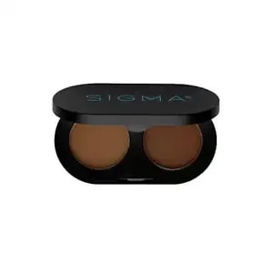 Sigma Beauty Color + Shape Brow Powder Duo - Eye Brow Palette For Natural, Defined Brows - Dark And Light Brow Powder To Tint And Highlight - Vegan, Paraban Free, Sulfate Free Brow Make Up