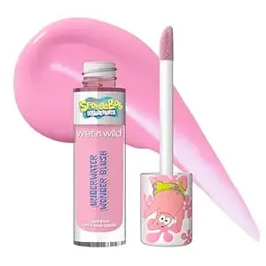 Wet N Wild Spongebob Underwater Wonder Liquid Blush, Buildable Shimmery Gel Formula With Seamless Blend & Matte Finish – Rock Star