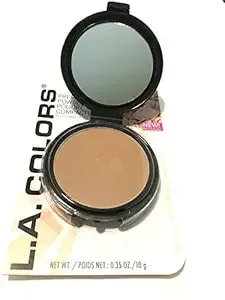 La Colors Pressed Powder Wih Applicator, Tan, 0.25 Oz