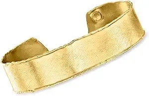 Ross-Simons Italian 18kt Gold Over Sterling Cuff Bracelet