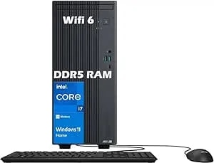 ASUS V500 Business Tower Desktop Computer • 10-Core Intel Core i7-13620H Processor • 16GB DDR5 • 1TB SSD • Office 365 For The Web • HDMI + Displayport, Wi-Fi 6 • Wired Keyboard & Mouse • Windows 11