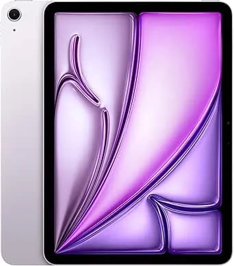 Apple Ipad Air 11-Inch (m4): Liquid Retina Display, 256gb, 12mp Front/Back Camera, Wi-Fi 7 With Apple n1, Touch Id, All-Day Battery Life — Purple