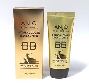 [Anjo] Natural Cover Snail Sun Bb Cream Spf 50+Pa+++ 50ml X 1ea / Makeup Base/Snail Mucus/Korean Cosmetics