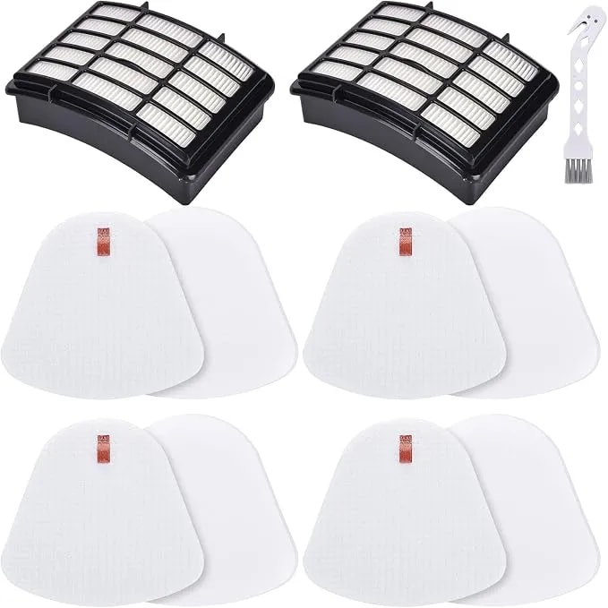 Leadaybetter Vacuum Filter Replacement For Shark Navigator Lift Away Deluxe nv350 nv351 nv352 nv355 nv356e nv360 nv370 uv440 uv540 cu500 zu503amz Models, Parts xff350 & xhf350, 2 + 4 Pack Filters