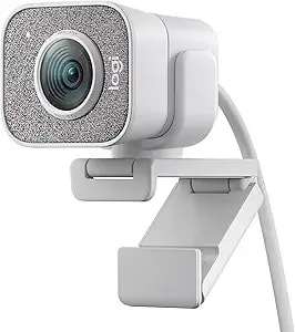 Logitech Streamcam Premium Webcam For Streaming And Content Creation, Full Hd 1080p 60 Fps,Works With Microsoft Teams, Google Meet, Zoom, Nintendo Switch 2’S New Gamechat Mode, For Pc/Mac– Off-White
