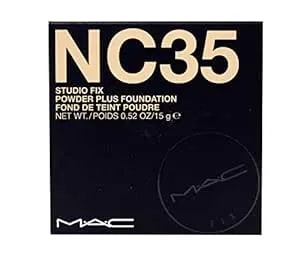 Mac Studio Fix Powder Plus Foundation nc35 For Women, 0.52 Ounce (Studio Fix nc35)