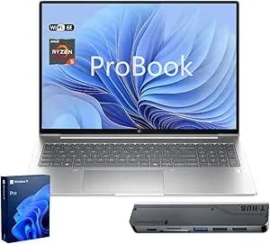Hp Probook 465 g11 Business Laptop, 16" Fhd+ Anti-Glare, Amd Ryzen 5 7535u, 16gb ddr5, 512gb Ssd, Hdmi, Type-C, 1080p Fhd Camera, Backlit Kb, Wi-Fi 6e, Windows 11 Pro, Ai Copilot, Bundle W/ 7-In-1 Hub