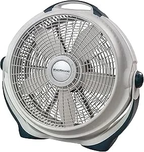 Lasko Wind Machine Fan, Air Circulator Fan With 3 Speeds, 20" Model 3300, Gray