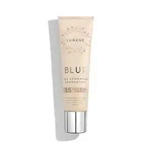 Lumene Longwear Blur Foundation Spf 15 For All Skin Types Medium Coverage With Arctic Cloudberry 30 Ml / 1.0 Fl.Oz. (1.5 Fair Beige)
