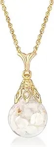 Ross-Simons Floating Opal Pendant Necklace In 14kt Yellow Gold