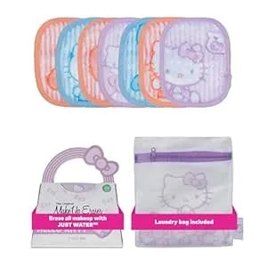 The Original Makeup Eraser 7-Day Set, Erase All Makeup With Just Water, Including Waterproof Mascara, Eyeliner, Foundation, Lipstick, Sunscreen, And More! Hello Kitty Pastel, 7 Ct.