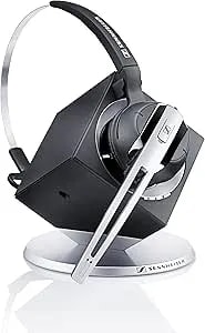 Sennheiser Officerunner Convertible Wireless Office Headset With Microphone - Dect 6.0 (Classic Silver)