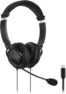 Kensington Hi-Fi Usb-C Headphones With Mic (k97457ww), Black