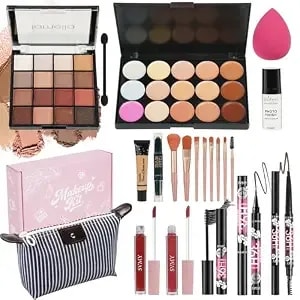 Makeup Kit Makeup Sets For Teens Makeup Kits For Women Teenagers Make Up Eyeshadow Palette Foundation Concealer Lipgloss Loose Powder Makeup Kit For Women Full Kit