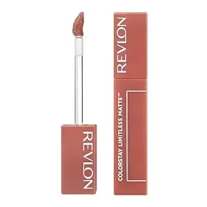 Revlon Colorstay Limitless Matte Liquid Lipstick, Vegan Formula, No-Budge, Longwear Lip Color, Long Lasting, Lightweight/Comfortable, Waterproof, 002 Poster Child, 0.17 Fl Oz