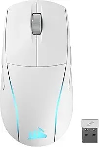 Corsair m75 Wireless Rgb Lightweight Fps Gaming Mouse – 26,000 Dpi – Swappable Side Buttons – Icue Compatible – Pc – White