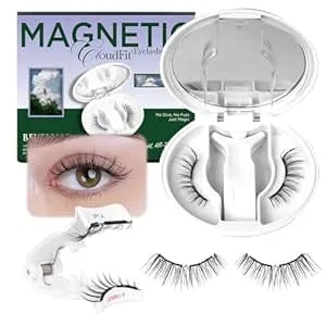 Beyelian Magnetic Eyelashes With Applicator, Upgrade Soft Magnetic Lashes Portable Magnetic Eyelashes Natural Look, Reusable, No Glue Needed Fales Eyelashes For Eye yt25 (All-In-One & Comfortable)