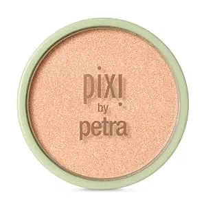 Pixi Glow-Y Powder - Radiant Blush & Highlighter Duo - Silky, Light-Reflecting Radiance Powder - Adds Sheer Color & Glow - Peach-Y Glow - 0.36 Oz/10.21 G