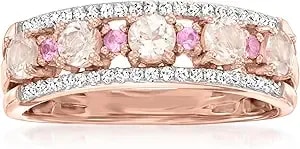 Ross-Simons Gemstone And Diamond Ring In 18kt Gold Over Sterling