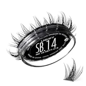 Lashify Star Burst 14mm Gossamer Diy Eyelash Extensions Refill, The Ultimate Multi-Length Multi Layered Lash, Black, Easy False Lashes
