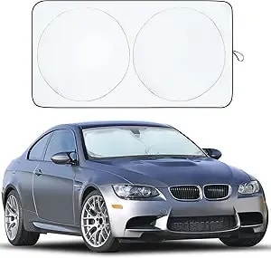 Econour Car Windshield Sun Shade, Front Window Sun Blocker For Suvs,Sedan