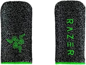 Razer Gaming Finger Sleeve - Non-Slip Finger Sleeve For Mobile Gaming (Lightwight And Breathable, Smooth And High Sensitivity Fabric, Wide Compatibility And Universal Fit) Black And Green
