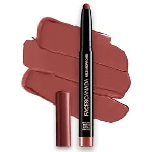 Facescanada Hd Intense Matte Lipstick, Feather Light Comfort, 10 Hrs Stay, Primer Infused, Flawless Hd Finish, Made In Germany, Brown, Red, Pink, Purple, Nude Lip Color, Natural Coco, 0.05 Oz
