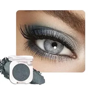 Feicuiyun Single Matte Eye Shadow Palette Makeup, Dark Teal Eyeshadow For Women Halloween Birthday Party Wear, Monochrome Eye Shadow Makeup, Pigmented Waterproof Sombras Para Ojos, 33