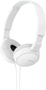 Sony Zx Series Wired On-Ear Headphones, White Mdr-zx110