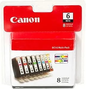 Canon BCI-6 Genuine Eight Color Multi Pack, Compatible With iP8500, And i9900 Printers