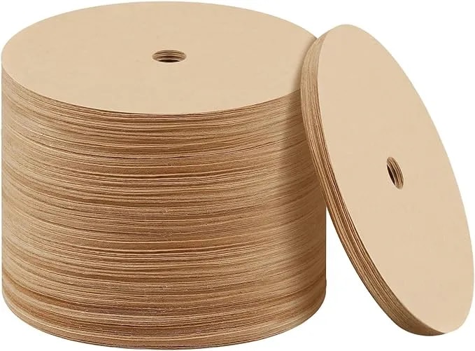 200pcs Percolator Coffee Filter, 3.75in Unbleached Disposable Coffee Filter - Natural Wood Pulp, Tear Resistant, Fits 3.75in Percolator Coffee Pot And Flat Baskets, Home Office Camping Use
