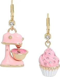 Betsey Johnson Womens Sweetheart Earrings