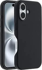 Otterbox Symmetry Series Cactus Leather Magsafe Case For Iphone 16, Shockproof, Drop Proof, Protective Thin Case, 3x Tested To Military Standard, Black