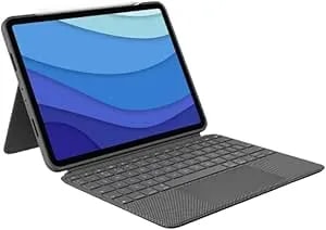 Logitech Combo Touch Ipad Pro 11-Inch (1st, 2nd, 3rd, 4th Gen - 2018, 2020, 2021, 2022) Keyboard Case - Detachable Backlit Keyboard, Click-Anywhere Trackpad - Oxford Gray; Usa Layout