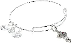 Cross Charm Bangle By Alex And Ani