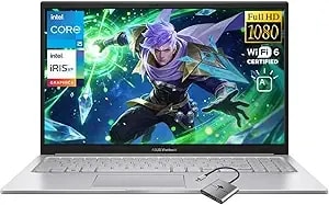 Asus Vivobook 15 15.6" Fhd Laptop, Intel 10-Core i5 1334u, 16gb Ram 512gb Ssd, Intel Iris Xe Graphics Backlit Keyboard Win 11 Wifi 6 Bluetooth 5.2 Computer For Creator Business Gaming W/Gm Accessory