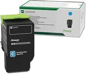 Lexmark c241xc0 Cyan Extra High Yield Return Program Cartridge Toner, Grey