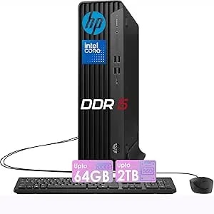 Hp Elitedesk 805 g9 Small Form Factor Desktop • 32gb ddr5 Ram • 1tb Ssd • ryzen5 Processor(1.3 Times Faster Than Intel i7-1255u) • Dual Display Support(Hdmi+Dp) • Rj-45 • Windows 11 • Wired Kb&Mouse