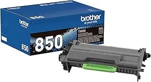 Brother Genuine High Yield Toner Cartridge, TN850, Replacement Black Toner, Page Yield Up To 8, 000 Pages, Amazon Dash Replenishment Cartridge