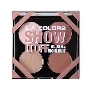 L.A. Colors Show It Off & Shape It Up Palette, Show It Off Blush & Highlight cfp637