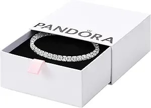 Pandora-Sparkling Bold Tennis Bracelet-Sterling Silver -With Gift Box