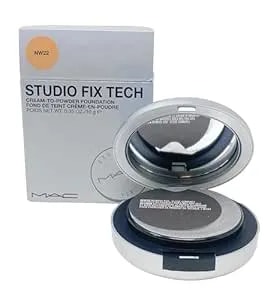M.A.C Studio Fix Tech Cream-To-Powder Foundation -nw22 (Warm Beige With Rosy Undertone For Light To Medium Skin) .35 Oz / 10 G