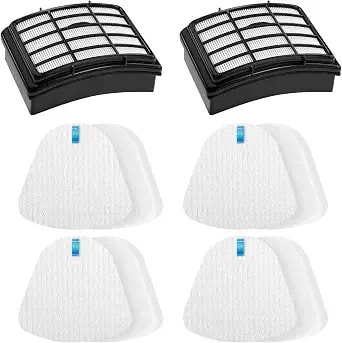 Vacuum Filter Replacement For Shark Navigator Lift Away nv350 nv352 nv360 - Also For Shark Upright Vacuum Cleaner Models nv351 nv355 nv356e nv357 nv370 uv440 uv540 cu500, Parts xff350 xhf350, 4 + 2 Kit
