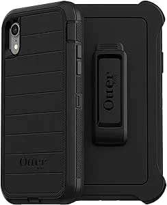 Otterbox Iphone Xr (Non-Retail/Ships In Polybag) Defender Series Case - Non-Retail/Ships In Polybag - Black, Rugged & Durable, With Port Protection, Includes Holster Clip Kickstand