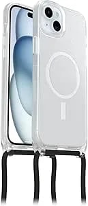 Otterbox React Necklace Case With Magsafe For Iphone 15 Plus/Iphone 14 Plus, Ultra-Slim, Protective Case With Adjustable And Detachable Necklace Strap, Tested To Military Standard, Stardust